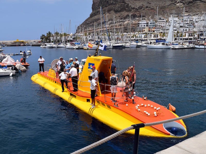 Gele onderzeeër, Puerto de Mogán